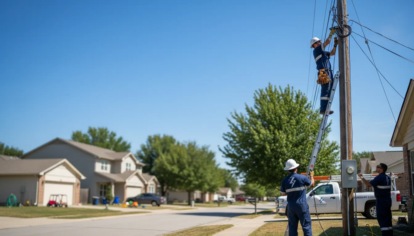 Residential electrician providing installation services in Lapoint, UT